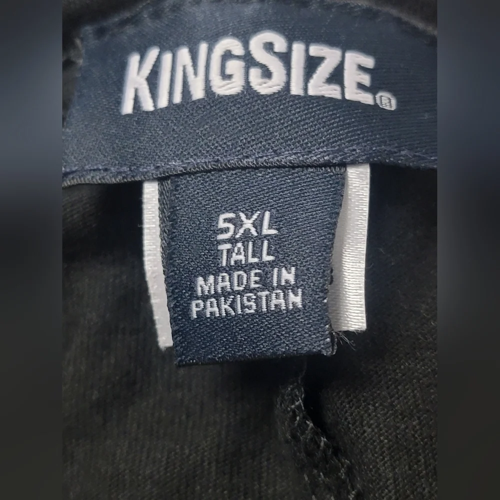 King Size Men's Knit Black Cargo Shorts Size 5XLT